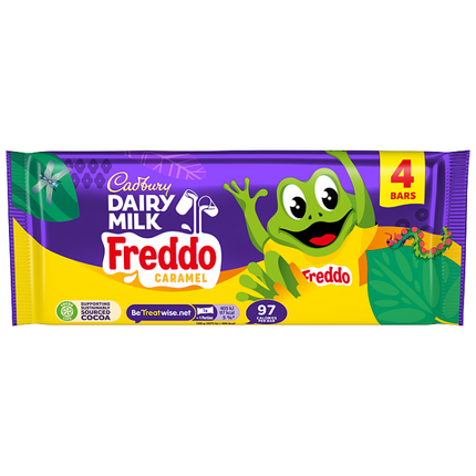 cadbury dairy milk caramel freddo multipack 78g pack of 4