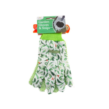 garden glove snips set leaf pattern one size