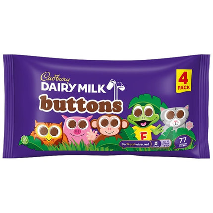 cadbury dairy milk kids buttons pack of 4