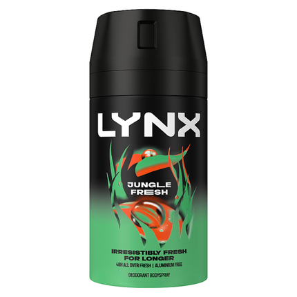 lynx aerosol body spray jungle fresh 100ml