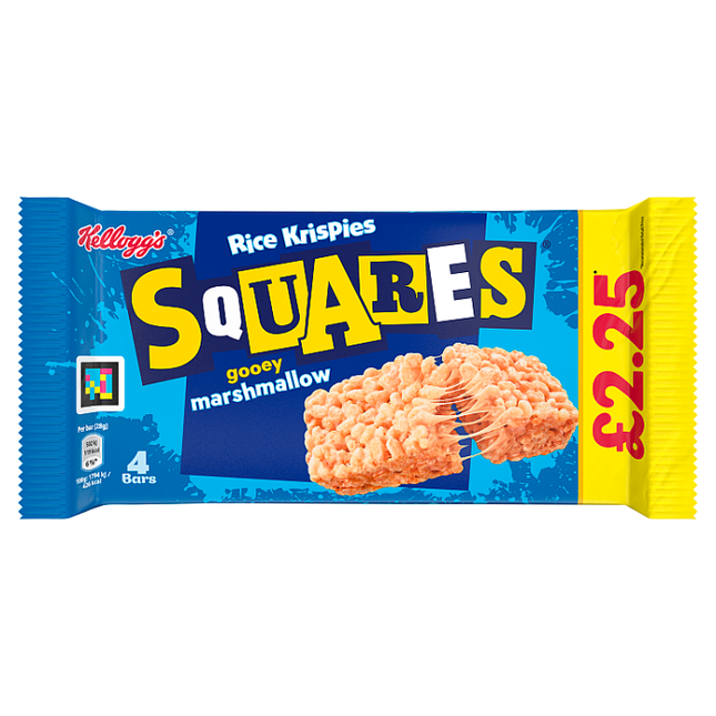 kellogg s squares gooey marshmallow rice krispies 28g pack of 4