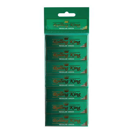 rolling king regular green paper pack of 7