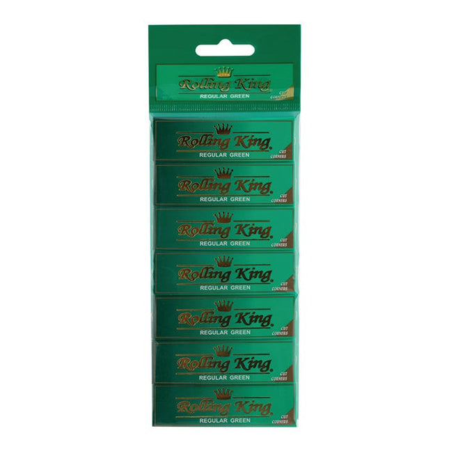rolling king regular green paper pack of 7