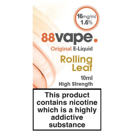 88vape E Liquid 16mg Rolling Leaf 10ml