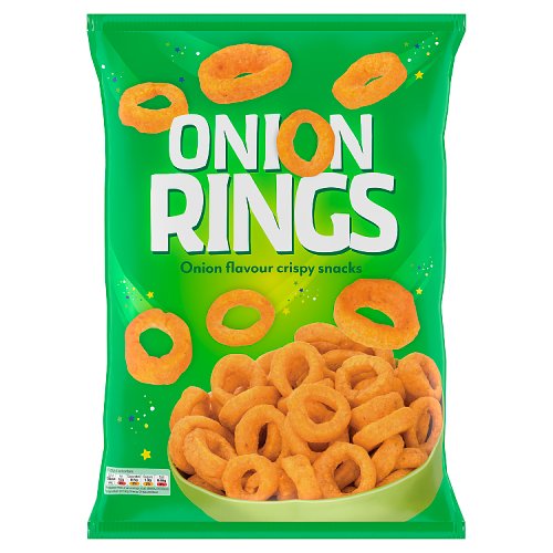 Onion Rings Onion Flavour Crispy Snacks 180g