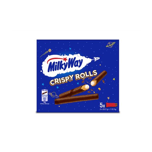 Milky Way Crispy Rolls Biscuit & Milk Chocolate Multipack 5 x 22.5g