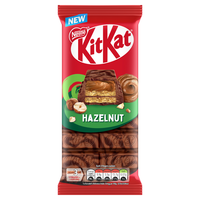 New KitKat, hazelnut - 3 finger bar