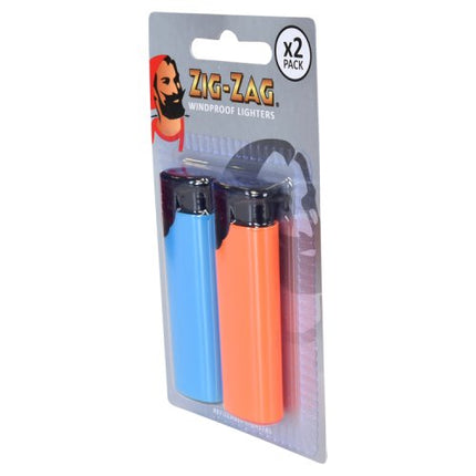 Zig Zag Windproof Lighters 2 Pack