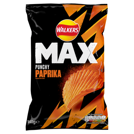 Walkers Max Paprika 140g