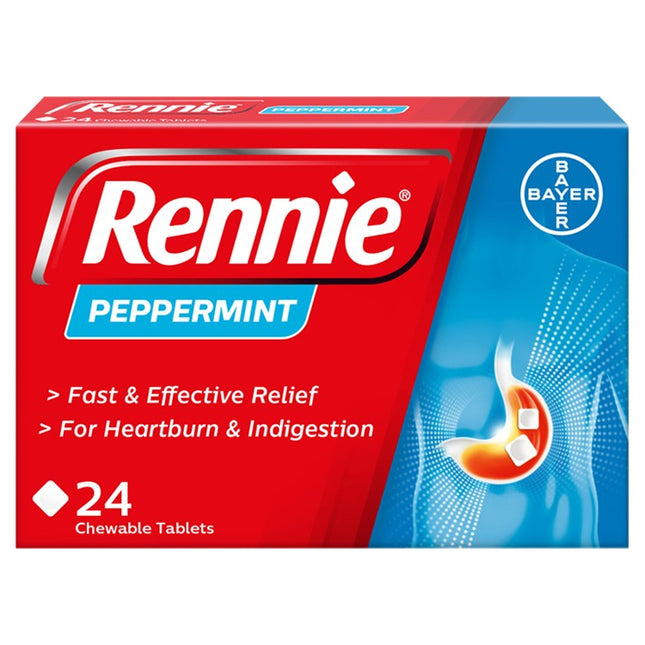 Rennie Peppermint Tablets (Pack of 24)