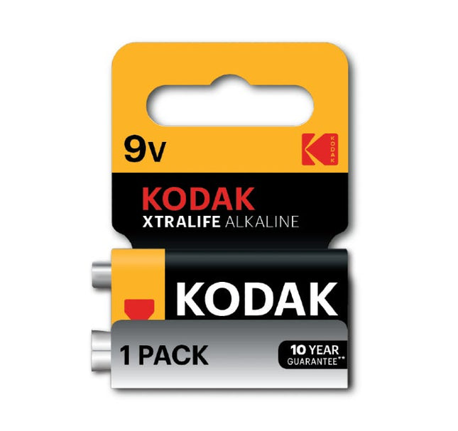 kodak xtralife alkaline 9v pack of 1
