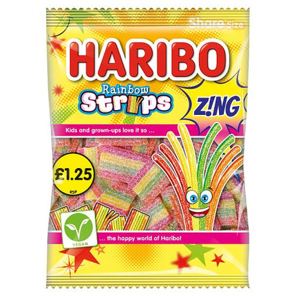 HARIBO Rainbow Strips Zing 130g