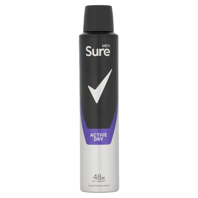 Sure Men Deodrant Active Dry 200ml