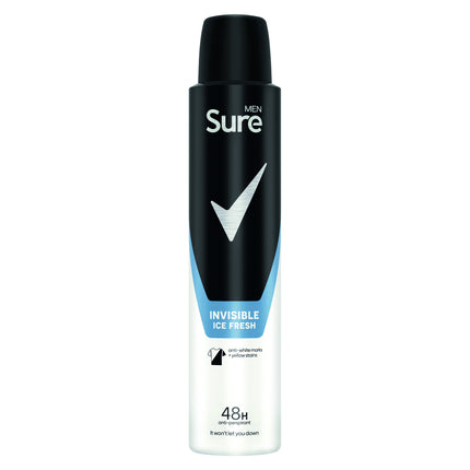 Sure Men Deodrant Invisible Ice Fresh 200ml