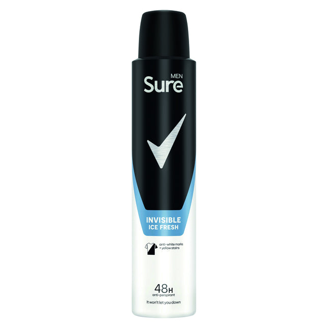 Sure Men Deodrant Invisible Ice Fresh 200ml