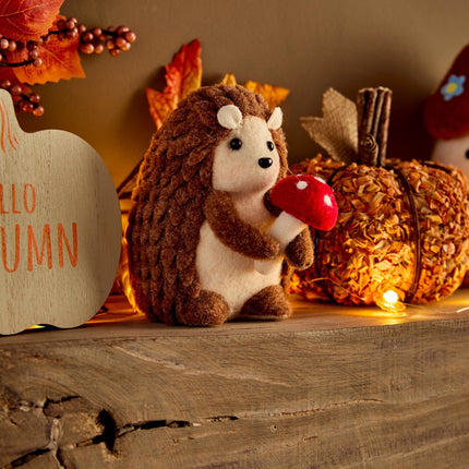 Hedgehog Autumn Decoration