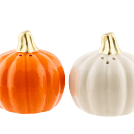 Ceramic Pumpkin Salt & Pepper Shakers 2 Assorted