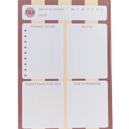 A4 NU: Striped Daily Planner