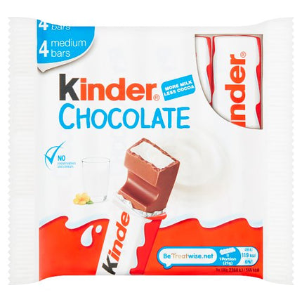 Kinder Chocolate Medium Bars 4 x 21g (84g)