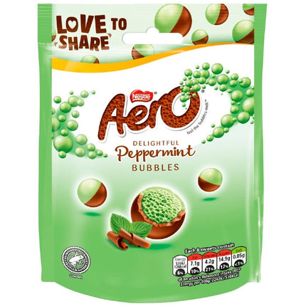 aero bubbles peppermint pouch 80g