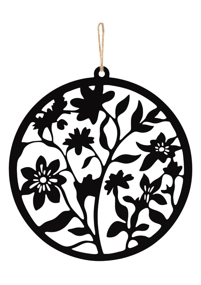 metal garden wreath