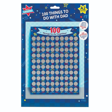100 things to do with dad scratch off gift