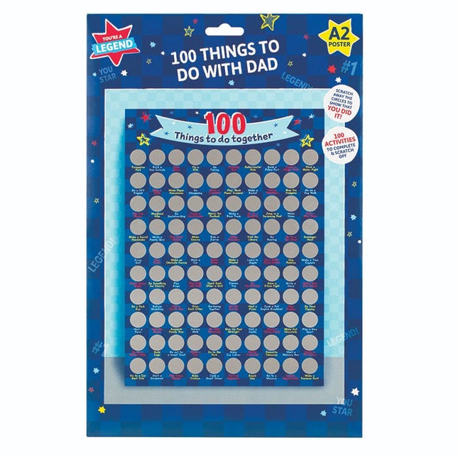 100 things to do with dad scratch off gift
