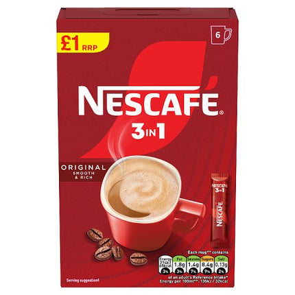 NescafÃƒ© 3 in 1 Original 6 x 16g (96g)