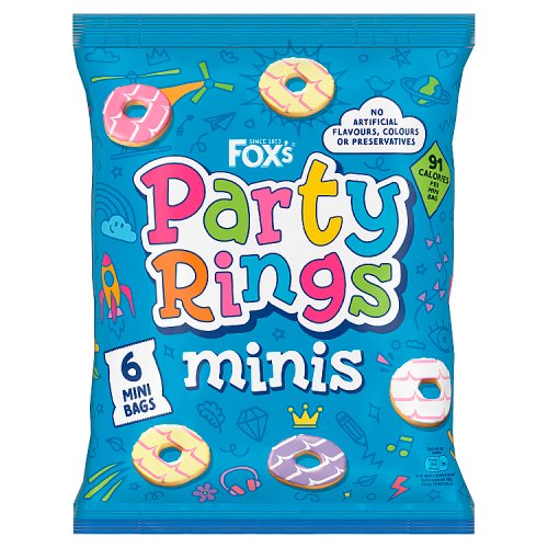 Fox's Minis Party Rings 6 x 21g