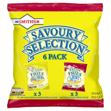 Smiths Savoury Selection Multipack Snacks 6 Pack