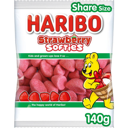 haribo strawberry softies 140g