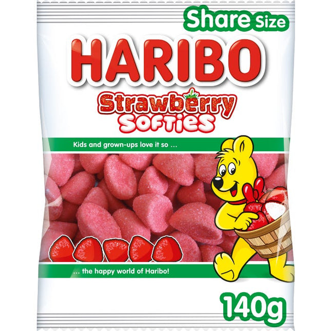 haribo strawberry softies 140g