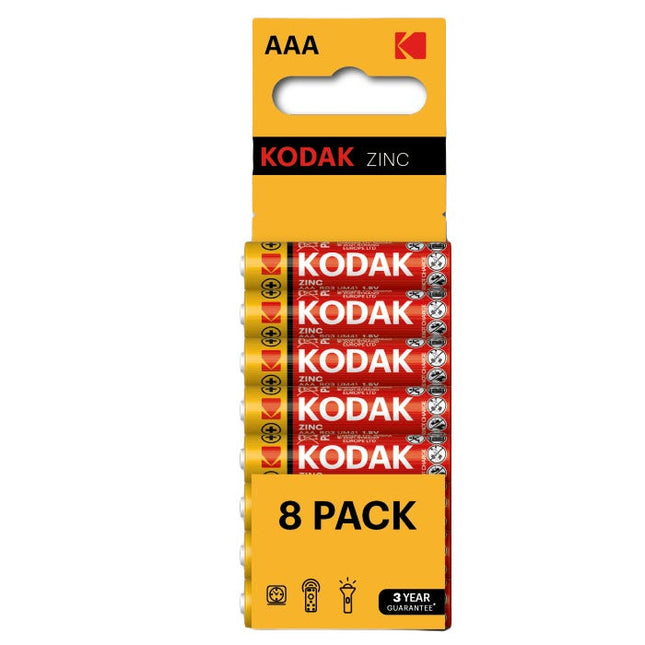 kodak zinc battery aaa pack of 8