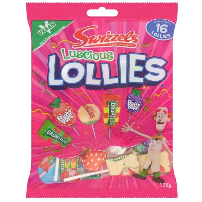swizzels luscious lollies 176g
