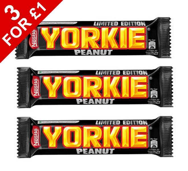3 x Nestle Yorkie Peanut 43g