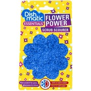 Dishmatic Flower Power Scrub Blue Scourer