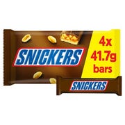 Snickers Snack Bars Multipack, 41.7g (Pack of 4)