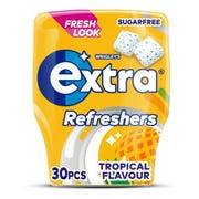 Extra Refreshers Tropical Chewing Gum (30 Pieces)