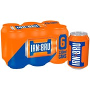 Barrs Irn Bru Cans, 330ml (Pack of 6)