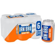 Barrs Irn Bru Sugar Free Cans, 330ml (Pack of 6)