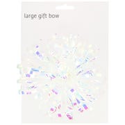 Large Gift Bow - Shimmer White