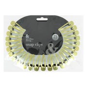 Snap Hair Clips (Pack of 25) - Gold
