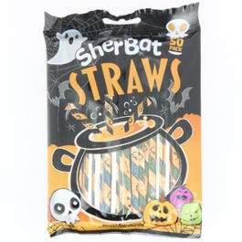 Halloween Sherbet Straws, 90g (Pack of 50)