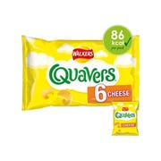 Walkers Quavers Cheese, 16g (Pack of 6)